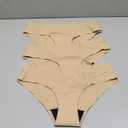 LEAKPROOF2.0 Seamless Bikini Period Underwear for Women | Period Panties Holds 6 Tampons | Incontinence Leak Proof Underwear (S/M,3-Beige)