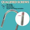 Universal Heavy Duty 3 Inch 76mm Exhaust U Bolt Clamp Stainless Steel Saddle Design with Reinforced Ribs