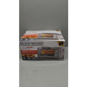 BLACK+DECKER Crisp 'N Bake Air Fry Countertop Convection Toaster Oven, Medium Capacity, 4-Slice, 5-in-1, Fits 9 Pizza, 30-Min Timer, Bake, Broil, Air Fry, Toast, Keep Warm, Stainless Steel