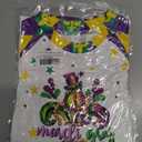 Kids Mardi Gras Shirt Girls Boys Fat Tuesday Shirts New Orleans Carnival Party Mask Graphic Outfits (White)