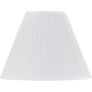 Aspen Creative 33136, Mushroom Pleated Traditional Spider Lamp Shade, White, 7" Top x 18" Bottom x 13" Slant