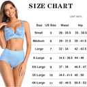 Cotton Underwear High Waisted Womens Full Coverage Ladies Comfy Panties (Regular & Plus Size) (M)