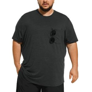 Big and Tall Mens T-Shirt UPF 50+ Sun Protection Swim Shirt SPF Quick Dry 3XL