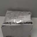 Rotary Cheese Grater with 3 Blades, Large Hand Crank Cheese Grater with Waffle Slicer, Black and White Cheese Slicer with Suction Base, Easier for Shredding& Grating (Whit, 3 Graters)