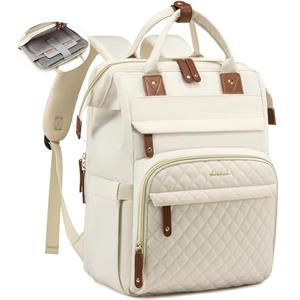 LOVEVOOK Laptop Backpack for Women, 17.3'' Waterproof Nurse Bag Teacher Work Backpack Purse for Women, Travel Computer Backpack for College Office Business Ladies