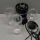 Sangcon 1000W Smoothie Blender for Kitchen, Blenders for Smoothies with (3) Cups (2) Spout Covers (1) Storage Cap (1) To-Go Cap, Portable Blender for Shakes, Ice Crushing, Frozen Drinks, Spices (Black)