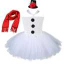 Tutu Dreams Snowman Tutu Costume Teen Girls Plus Size 10-12 Christmas Winter Recital Performance Dresses (Snowman with Headwear, 9-10 Years)