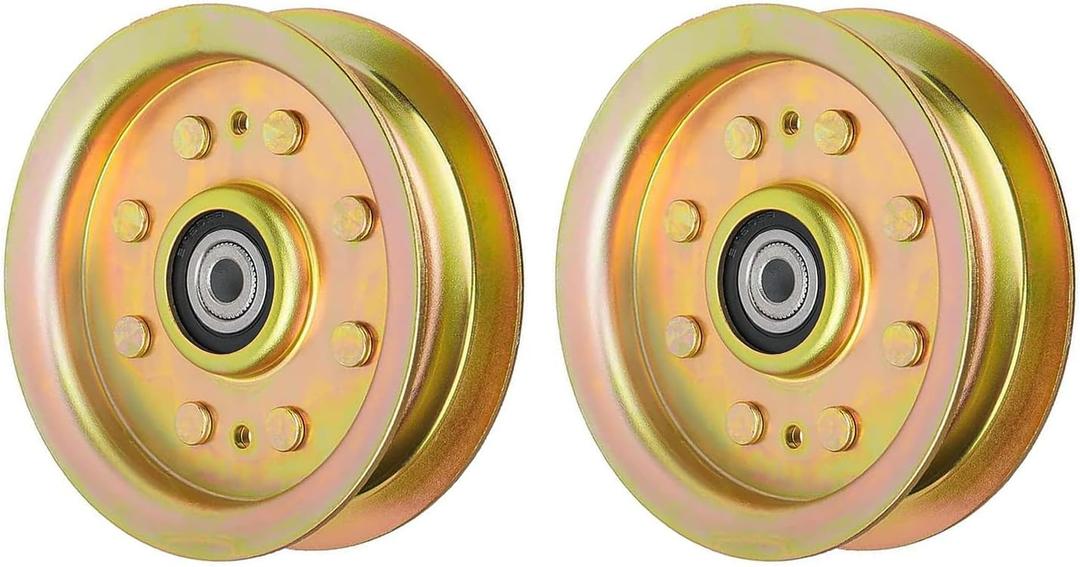 753-08171 Idler Pulley 756-04129B Mower Deck Pulley Replaces for Cub Cadet 756-04129 956-04129 956-04129C 756-04129C, 2 Pack