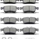 D1878 D2115 8pcs Ceramic Front Rear Brake Pads Set With Clips Fit For 2023 2024 Acura Integra,For 2023 2024 Honda Accord