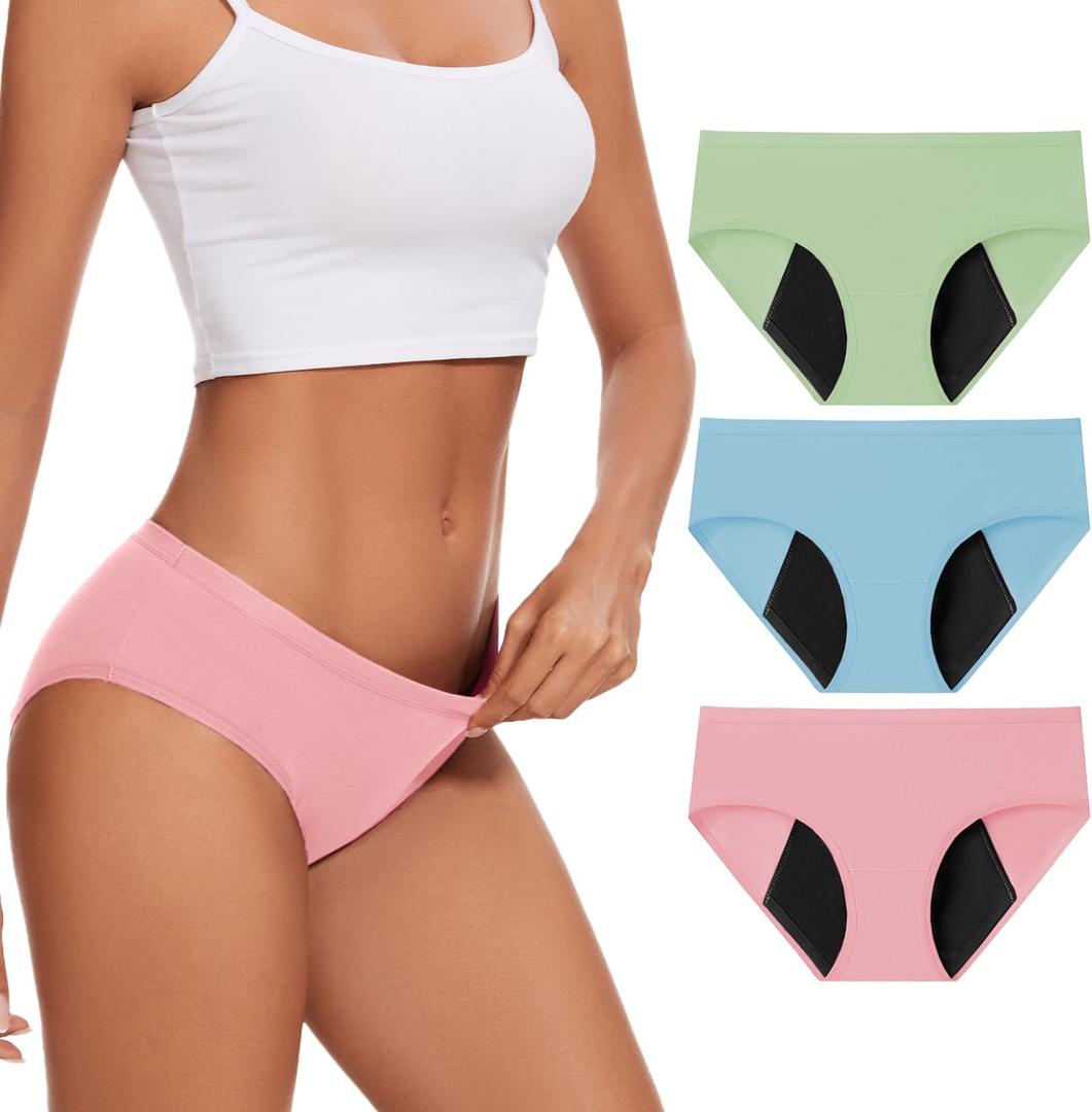 No-side-leaks Leakproof 2.0 Heavy Flow Period Underwear for Women (3X-Large)