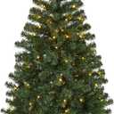 Nearly Natural 4ft. Northern Tip Pine Artificial Christmas Tree with 100 Clear LED Lights