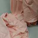 Andency Pink Comforter Set Full, 3 Pieces Lightweight Soft Rustic Pink Ruffle Comforter Women Girls, Solid Farmhouse Shabby Chic Polyester Bedding Comforter Set