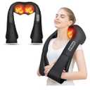 AERLANG Shiatsu Back and Neck Massager, Back Massager Deep Tissue Kneading Neck and Shoulder Massage with Heat, Electric Massage Pillow Fathers Day Gift Ideas from Daughter Son(NOT Cordless
