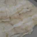 MANDIOO Pack of 2 Thick Plush Wool Decorative Throw Pillow Covers Super Soft Wave Bubble Fur Velvet Cushion Covers Pillow Shams for Couch Bed Living Room 26x26 Inch White Beige