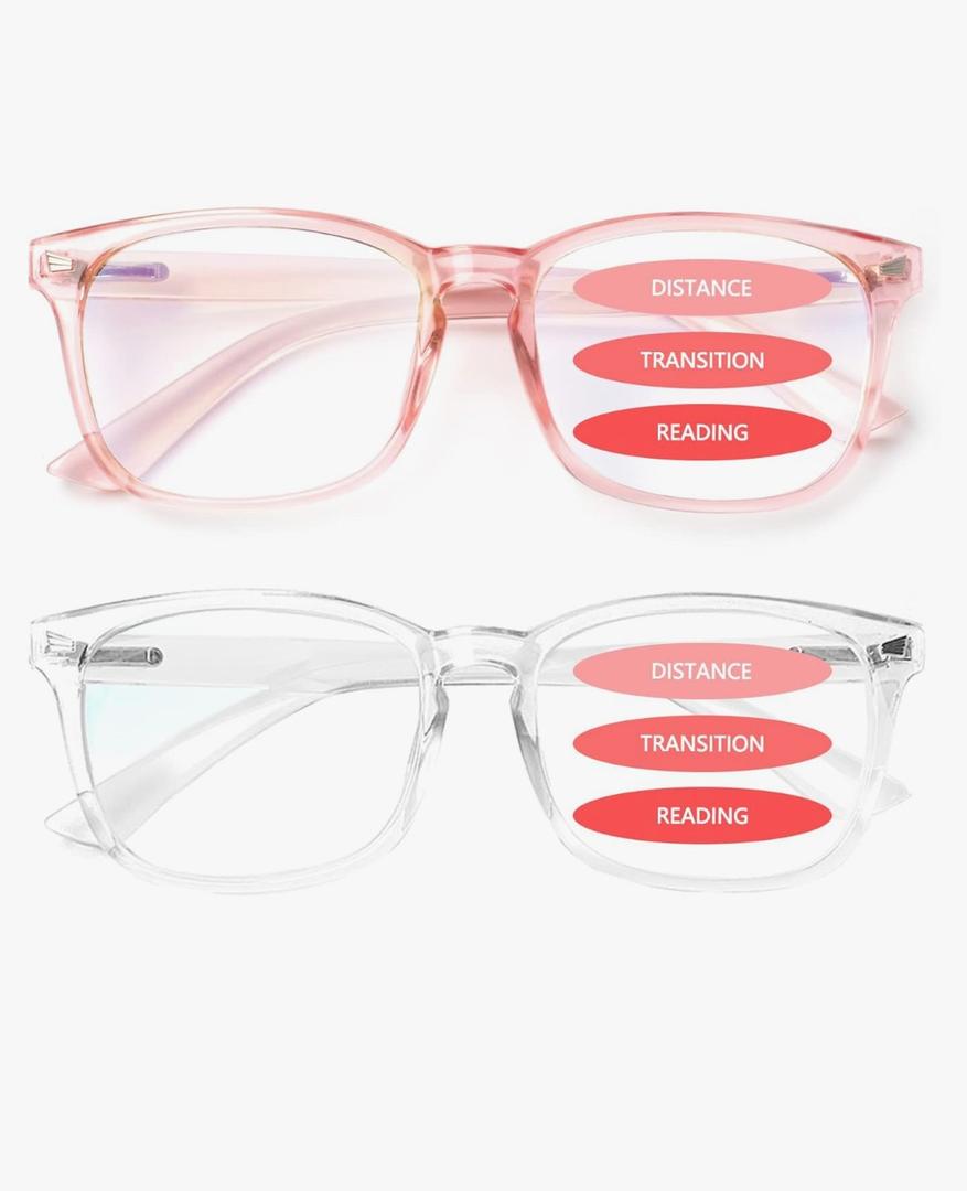 SIGVAN Progressive Multifocal Computer Glasses Women Men Blue Light Blocking Reading Glasses Spring Hinge Readers +1.75