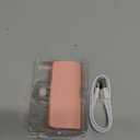 KKD Portable Charger for iPhone, Built-in MFi Certified Plug, 5000mAh Small Portable Phone Charger Power Bank for iPhone 14/13/12/11/XR/X/SE/8/7/6/6s/Pro Max/Plus,iPad,Pink