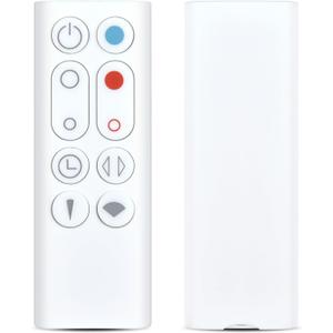 New Replacement Fan Remote Control Compatible with Dyson AM09 Hot + Cool Tower Fan Heater, No Battery - White