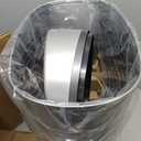 Ninestars DZT-42-9 Automatic Touchless Infrared Motion Sensor Trash Can, 11 Gal 42L, Stainless Steel Base (Oval, Silver/Black Lid)