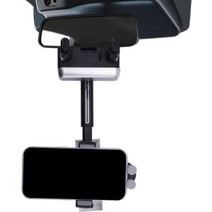 Rear View Mirror Car Phone Holder, Rearview 360 Rotating & Retractable Adjustable Mobile Phone Mount Compatible with All 4-7in Smartphones Accessories (Black)