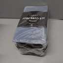 Large Ice Cube Trays Perfect for Whiskey and Summer Drinks - Italian Design - 2 Pack (16 x Ice Cubes | Square and Round | XL size) - Cosvino - Removable Lid, Easy Release (Tuxedo Black)