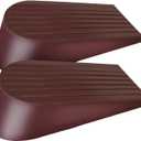 Extra Large Rubber Door Stoppers - Door Stop Wedge, Heavy Duty Jumbo Flexible Door Holder - Brown 2 Pack - Non Marking Anti Slip Jammer