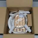 White Christmas Tree Stand Metal Xmas Tree Base Holder Stand for 10ft Real Tree Christmas Tree Decorations Fits Up to 4.9" Xmas Tree Trunks