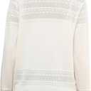 Women's Cropped Cardigan Sweaters Long Sleeve V-Neck Button Down Lightweight Sweaters (White, XL)