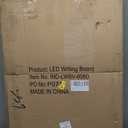 Voilamart LED Message Writing Board, 32" x 24" Flashing Illuminated Erasable LED Message Chalkboard Neon Effect Menu Sign Board with Remote Control, 8 Colors Chalk Markers