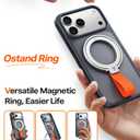 TORRAS 2025 Upgrade (Gen 6.0) Magnetic Phone Grip Holder Kickstand with Braided Strap, Fit for MagSafe Ring Removable, for iPhone 17 16,15, 14, 13 12 Pro/Max Samsung, Google (Silver), Ostand Ring