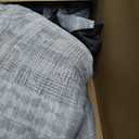 MaiRve Charcoal Grey King Comforter Set, Textured Design Grey Crinkle Bed in A Bag King Size, 7 Pieces Bedding Set for Men Women with Comforter, Sheets, Pillowcases & Shams 102"x 90"