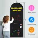 Magnetic Chalkboard for Wall, 47.2" x 18" Magnetic Arch Wall Decal Self Adhesive Blackboard Wallpaper Peel and Stick Chalk Board Wall Decal Roll for Home Playroom Classroom