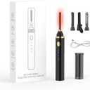 Smiling Shark Heated Eyelash Curler, 360Wand-Style Heated Eyelash Curler Comb with 3 Brush Heads & 3 Temp & 5s Fast HeatingLengthen/Define/Curler 3-in-1 Lash Curler for All Types of Lashes