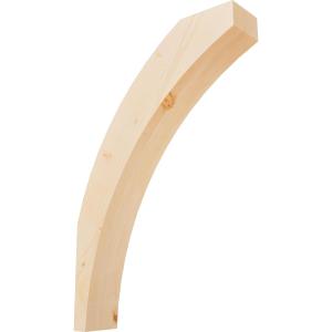 Ekena Millwork BRC06X24X36THR00SDF 5 1/2"W x 24"D x 36"H Thorton Smooth Knee Brace, Douglas Fir