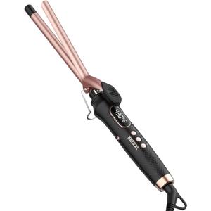 YEEGOR 1/2 inch Thin Curling Iron,Extra Long Barrel Culing Wannd,100-240V Dual Voltage Small Hair Curler for Tight Curls,12 Temps