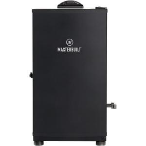Masterbuilt 40-inch Digital Electric Vertical BBQ Smoker with Side Wood Chip Loader, Chrome Smoking Racks and 970 Cooking Square Inches in Black, Model MB20072918