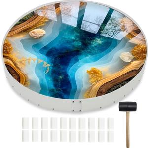 Extra Large Epoxy Resin Table Molds,36" Reusable Deep Round Detachable Molds for Epoxy Resin Casting,Circle River Table,Coffee Table,Cutting Board,Tray,Home Decoration,Floral Preservation