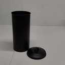Autumn Alley Black Toilet Paper Holder Canister with Lid  Rustproof Free-Standing Farmhouse Metal Covered Toilet Paper Holder for Mega Rolls, Rustic Enclosed Toilet Paper Storage Stand