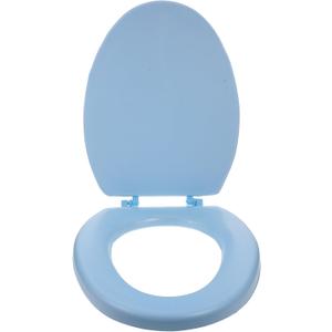 ARTIBETTER Elongated Foam Toilet Seat Soft Close Blue Bathroom Accessory Replacement Part