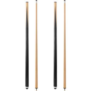 Pool Cue Sticks 58inch Set of 2 or 4,Pool Cue with 13mm Leather Tip for Adults, Beginners,2-Piece Design(14oz to 20oz Weight Options)