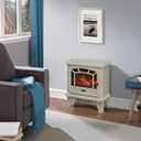 Duraflame DFI-550-22 Freestanding Infrared Quartz Fireplace Stove with Remote Control 1500W, Black