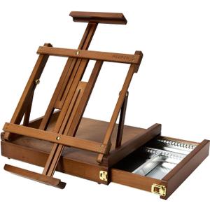 MEEDEN Portable Tabletop Easel for Painting: Artist Sketchbox, Table Easel with 1 Drawer