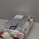 DriftAway 2 Panels 100% Blackout Windowpane Plaid Linen Curtains Double Layer Drapes for Bedroom 63 Inches Long Farmhouse Thermal Insulated 3.25 Inch Rod Pocket Back Tab for Living Room Red Green