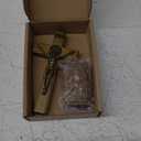 KUXBET Wood Standing Cross 5inch Small Crucifix - Jesus Christ Wall Cross Crucifix for Table or Wall Decor Home Decoration (5.5L" x 2.4W")