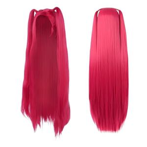 Kowgical Long Straight Hot Pink Wig for Women, Costume Cosplay Wigs with Bangs, Girls Dance Christmas Cosplay Accessories Props Wig for Party : Clothing, Shoes & Jewelry