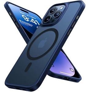 TORRAS Magnetic Guardian Designed for iPhone 15 Pro Max Case, Military Grade Drop Tested, Compatible with MagSafe, Slim Case for iPhone 15 Pro Max Phone Case (6.7") 2023, Blue Titanium