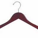 Clothing Hangers Dark Brown Wood Set of 50