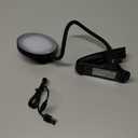 Mubarek Clip on Lamp,5 Brightness+5 Color Clip on Light,200LM 36 LED Reading Lights for Books in Bed,1800mAh Battery Powered Lamp Battery Operated Lights,Rechargeable Desk Lamp with Clamp Light