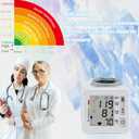 TOPBOMED Electronic Blood Pressure Monitor,Wrist Blood Pressure Monitor 2x99 Reading Memory for Adults Wrist BP Monitor with Carrying Case for Home Use