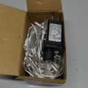 120 LED Blue White Christmas Lights Outdoor, 40ft Clear Wire Christmas Tree Lights 8 Modes, Plug in Waterproof Twinkle Fairy Lights for Indoor Christmas Bedroom Tree Decorations