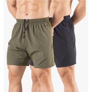 Men's 5" Running Shorts 2 Pack Quick Dry Athletic Workout Gym Shorts with Zipper Pockets Amazon's Choice Medium